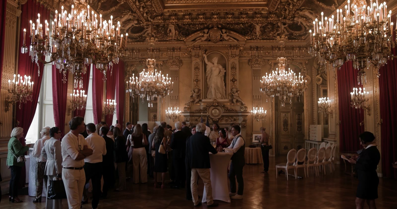 Le salon du ministère de l'Europe et des Affaires étrangères pendant la cérémonie